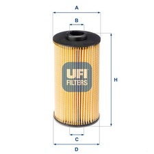 Ölfilter UFI 25.038.00 Filtereinsatz für ROVER Z8 X5 E31 E34 BMW RANGE E32 E39 3