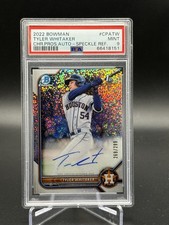 2022 Bowman Chrome Prospect Auto Tyler Whitaker Speckle Refractor /299 PSA 9