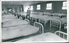 1967 Photo 70 Bed Sleeping Section At Cleveland Workhouse Closed Prisons 7X9