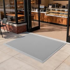 Front Door Mat 31''x47'' Drainage Heavy Duty Dirt Trapping Non-Slip Doormats