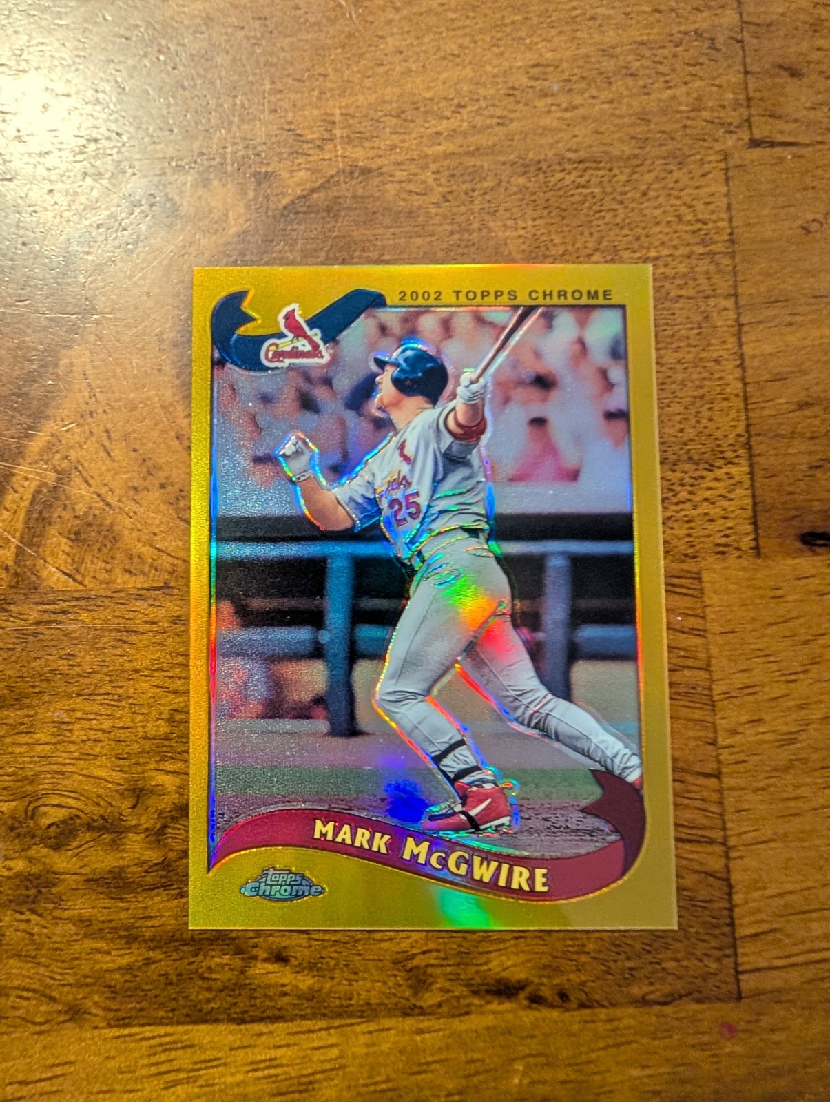 2002 Topps Chrome #600 Mark McGwire Gold Refractors