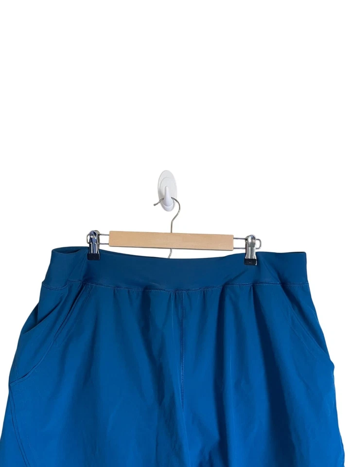 Pantalones Cortos Lands' End Talla 20W Turquesa Nylon Rendimiento Tejido Exterior Senderismo Activo Foto 3 de 4