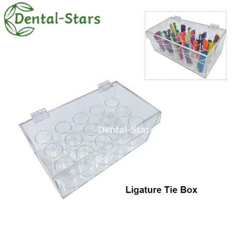 Dental Orthodontic Power Chain Ligature Tie Storage Box Acrylic Dispenser Holder - Picture 5 of 12