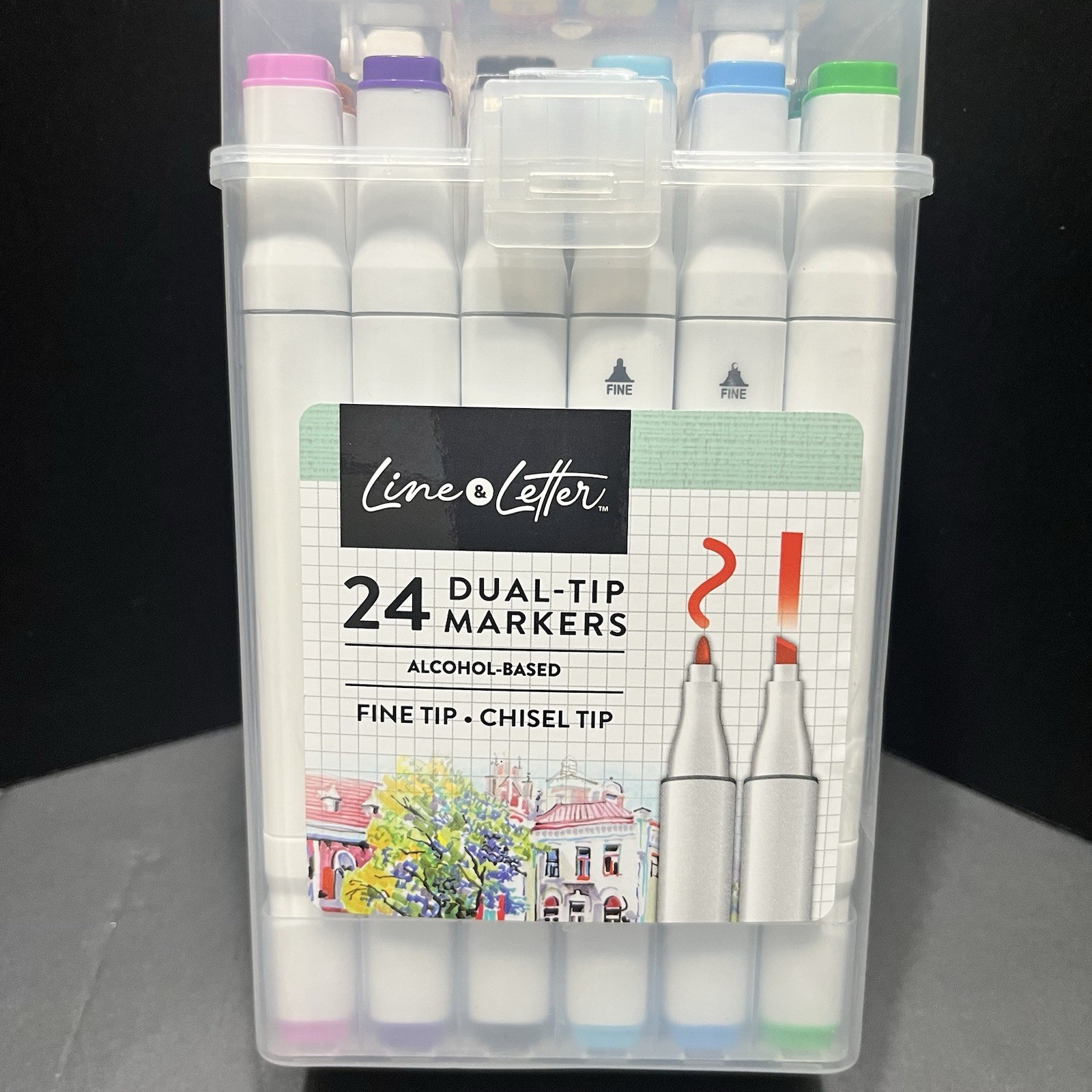 Alcohol Based Markers, Fine Tip/chisel Tip Nib