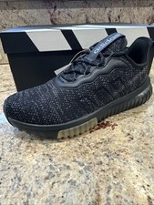 adidas Kaptir Flow 2.0 JR8503 Men's Black Mesh Low Top Athletic Sneakers