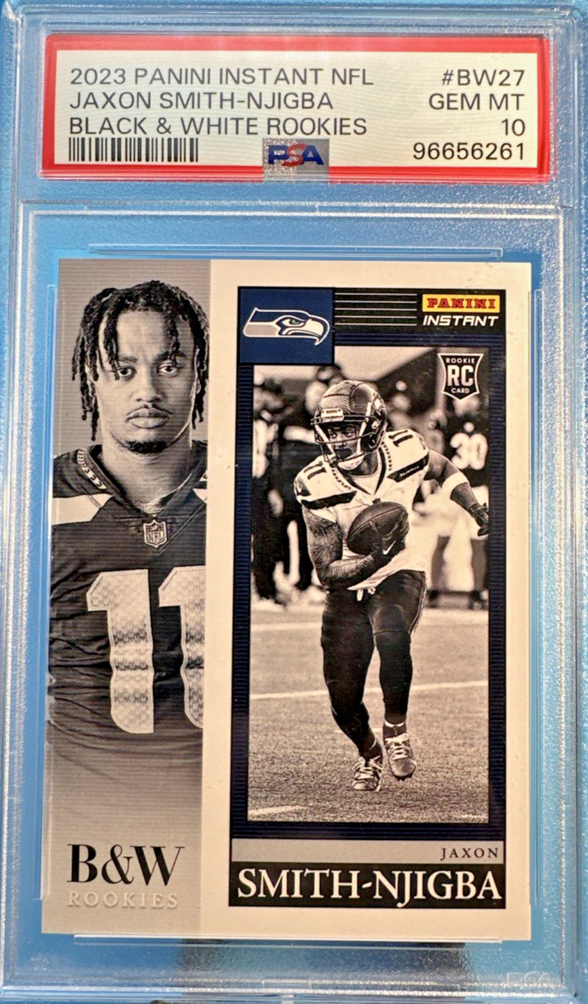 Jaxon Smith-Njigba Panini Instant NFL Black & White Rookies #BW27 Base