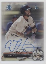 2017 Bowman Chrome Prospect Auto Refractor 214/499 CJ Hinojosa #CPA-CH Auto 7eo