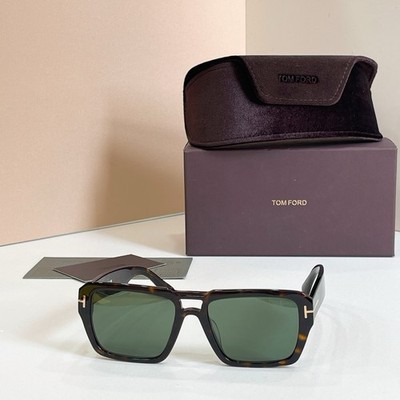 TOM FORD TF1153 Oversized Sunglasses Green Polarized 56-19-145
