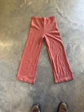Vintage 70s Polyester Salmon Color Bellbottom Pants Flare Stretchy 14 Size