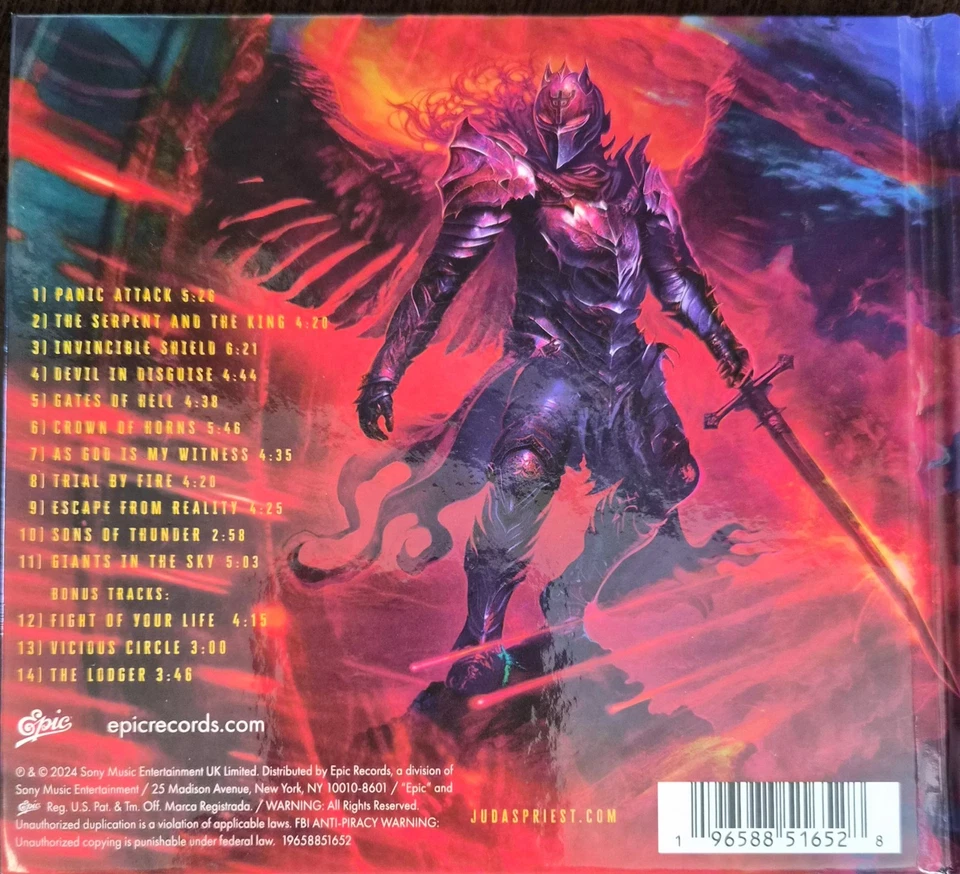 JUDAS PRIEST "INVINCIBLE SHEILD DELUXE EDITION" (2024) CD Foto 2 de 4