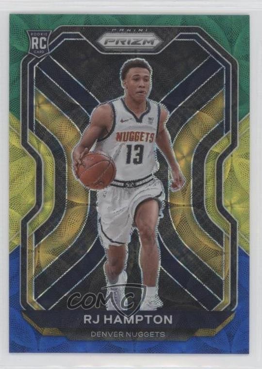 2020-21 Panini Prizm Choice Blue Yellow & Green Prizm RJ Hampton #286 0a3