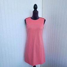 NWT Calvin Klein Coral Pink Sleeveless Stretch Sheath Shift Dress Size 4