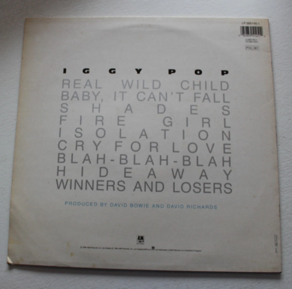 Iggy Pop, blah blah blah , 33 tours - Photo 2/4