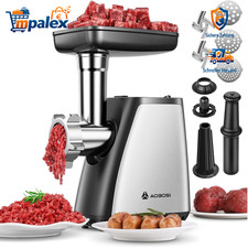 Fleischwolf 3-in-1 Elektrisch 2800 W Edelstahl