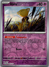 2024 Pokemon Abra 080/167 Reverse Holo Twilight Masquerade TWM Common