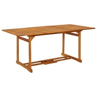 Garten Esstisch Massivholz Akazie Rechteckig 180X90X75 Cm