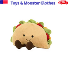 Jelly Amuseable Taco Food Plush Toy Decoration Doll For Christmas Gift