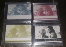 Game of Thrones Daenerys & Jon Snow Printing Plate Complete Set RARE Best Couple