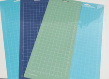 NEW Lot of 4 Cricut Adhesive Grip Mats 5.5" x 14" 1 Standard, 1 Strong, 2 Light