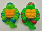 Vintage TMNT 1990 Night Lights Leanardo Raphael Teenage Mutant Ninja Turtles Toy