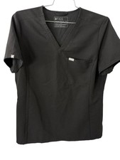 FIGS Scrub Top Black XXL Technical Collection Nurse Stretch Womens
