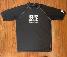 Body Glove Short Sleeve Rash Guard Shirt Black Small Surfing