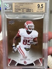 2011 EXQUISITE COLLECTION DRAFT PICKS BRONZE RYAN BROYLES  24/99 BGS 9.5