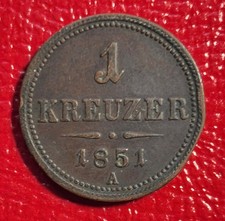 AUSTRIA - 1 Kreuzer Coin 1851 A - KM# 2185 Nice Imperial coin