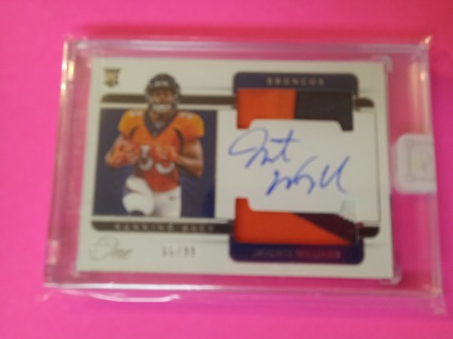 Javonte Williams 2021 Panini One 2 Color RPA 66/99 Dallas Cowboys Neu RB - Bild 2 von 8