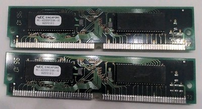 2x8MB Vintage NEC EDO 72-pin Non-Parity 60ns RAM SIMM Memory 16MB Total Tested 