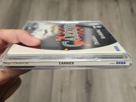 Carrier (Sega Dreamcast, 2000) Complete, No Scratches, Disc Has Tiny Crack