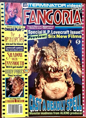 Vintage Fangoria Horror Mag #106 Sep  91, Special Lovecraft Issue Child s Play 3