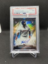 2020 Topps Finest Moments Autographs RC Yordan Alvarez #MOMA-YA Gold /50