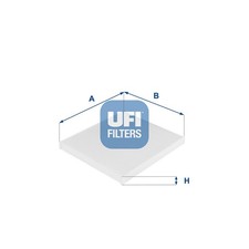 Innenraumfilter UFI 53.088.00 Partikelfilter für FORD FIAT KA ABARTH PANDA RU8