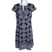 Chico’s Blue Knee Length Dress Size 00 Equivalent To XS