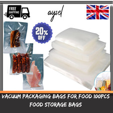 Vacuum Packaging Bags For Food 100PCS Food Storage Bags UK Stock