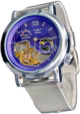 Edle Herren Männer Uhr Automatik Armbanduhr Minoir Herrenuhr Silber Farben