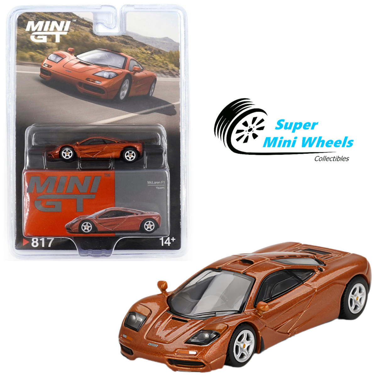 Mini GT 1:64 McLaren F1 Yquem Orange #817 | eBay