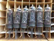 10x IN-14 NIXIE TUBE for CLOCK NEW NOS LONG PINS, 70-80-s TESTED 100