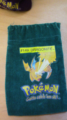 pokemon murmeln konvolut Tasche mit 10 Murmeln #149 Dragonite Tasche