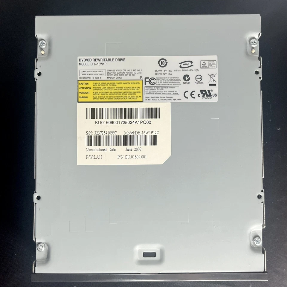 DVD/CD Rewritable Disc Drive R/RW Acer Model DH-16W1P CD Burner 2007 - Image 3 of 3