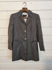 Escada Margaretha Ley Women's Blazer/jacket Grey Size 36 100% Australian Wool