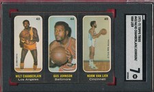 AMAZING SGC 7 NM WILT CHAMBERLAIN HOF 1971 TOPPS 43 44 45 GRADED NBA JEWEL TPHLC