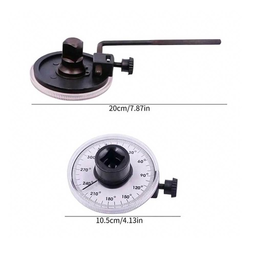 360 Degree 1/2" Drive Torque Angle Gauge Meter Rotation Measure Tool Wrench Set - Picture 3 of 11