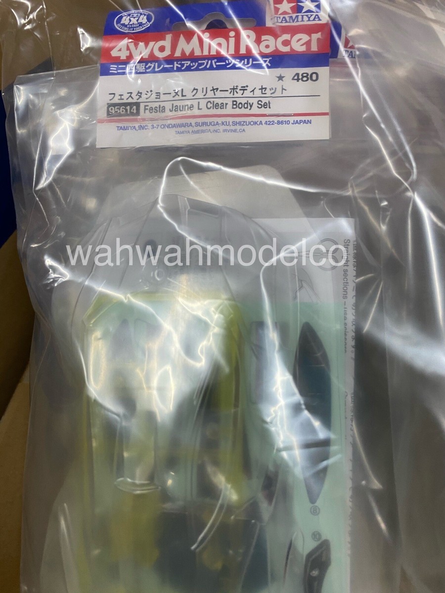 Tamiya 95614 1/32 Mini 4WD Festa Jaune L Clear Polycarbonate Body Parts Set  | eBay