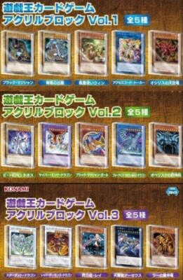YuGiOh Acrylic Block Complete Set 15 Types Vol.1 Vol.2 Vol.3 BlueEyes 2025  JP | eBay