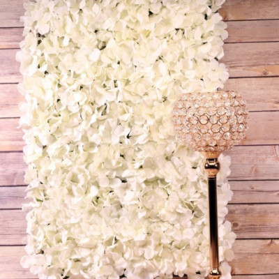 Creme Hortensie Blume Wand Hochzeit Hintergrund Party Veranstaltungsort Dekoration 40 x 60 cm