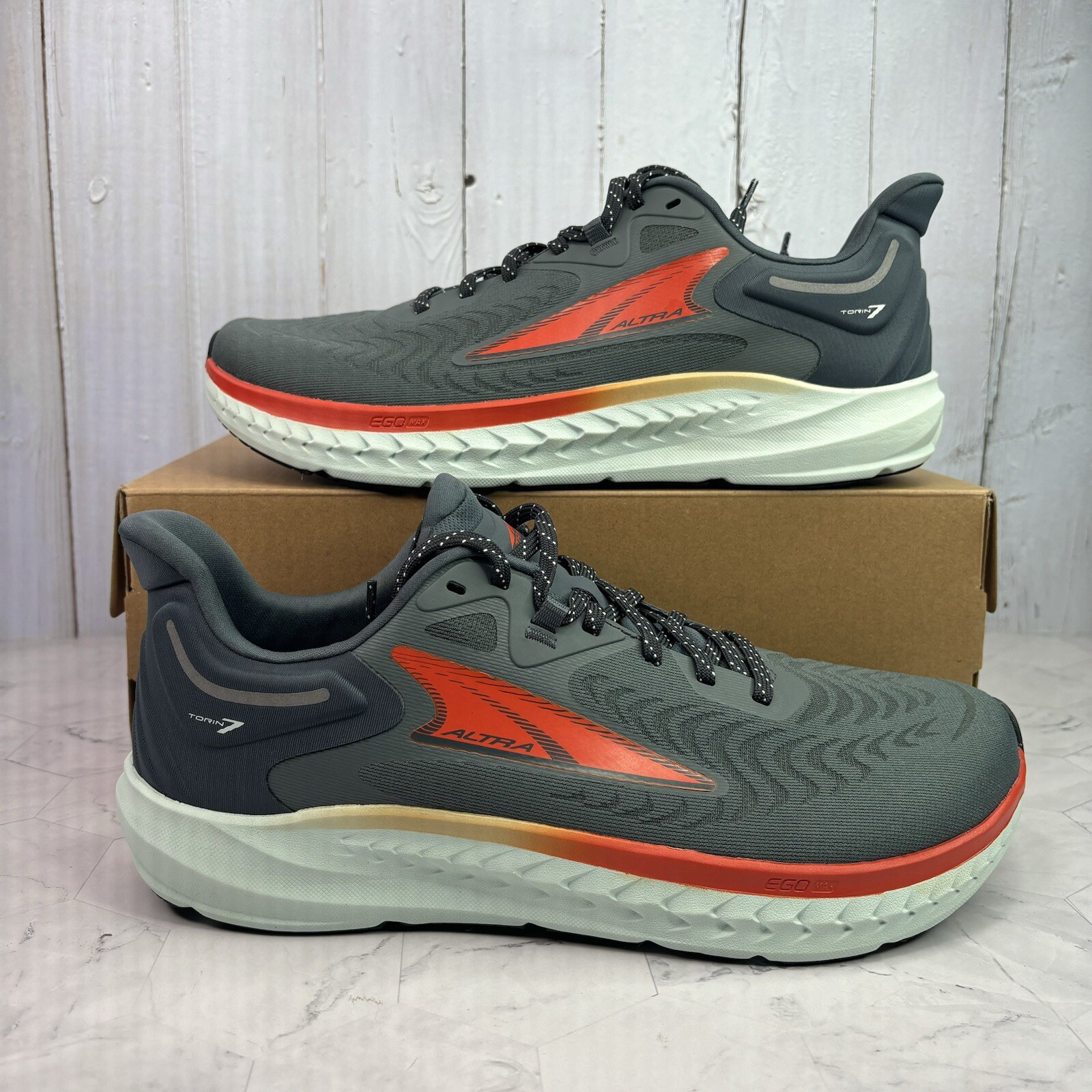 Altra Torin 7 Dark Gray Orange Green Mens Sizes Running Shoes AL0A82C4221 New