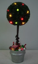 Hallmark Lighted Keepsake Sugar Plum Tabletop Topiary tree
