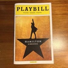rare!  HAMILTON Musical MAY 2016 Broadway ORIGINAL NYC CAST Playbill 💥
